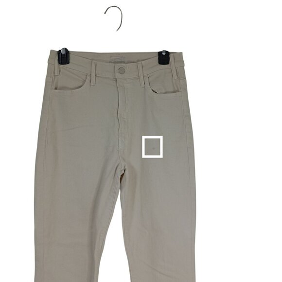 MOTHER The Hustler Ankle Fray Womens Beige Jeans Size 28 - Picture 8 of 13